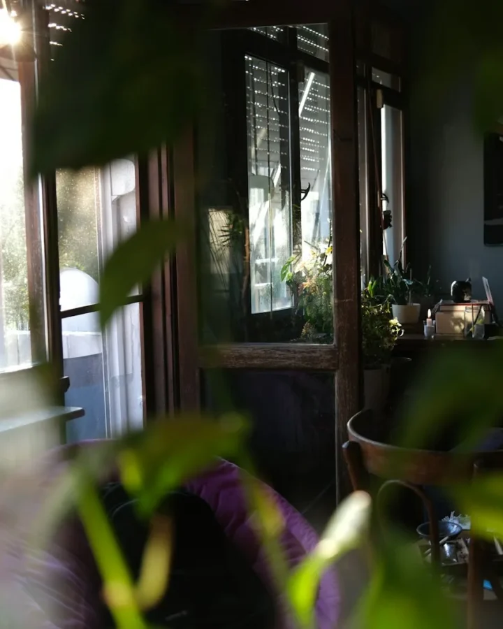 Living de una casa con luz natural de la mañana